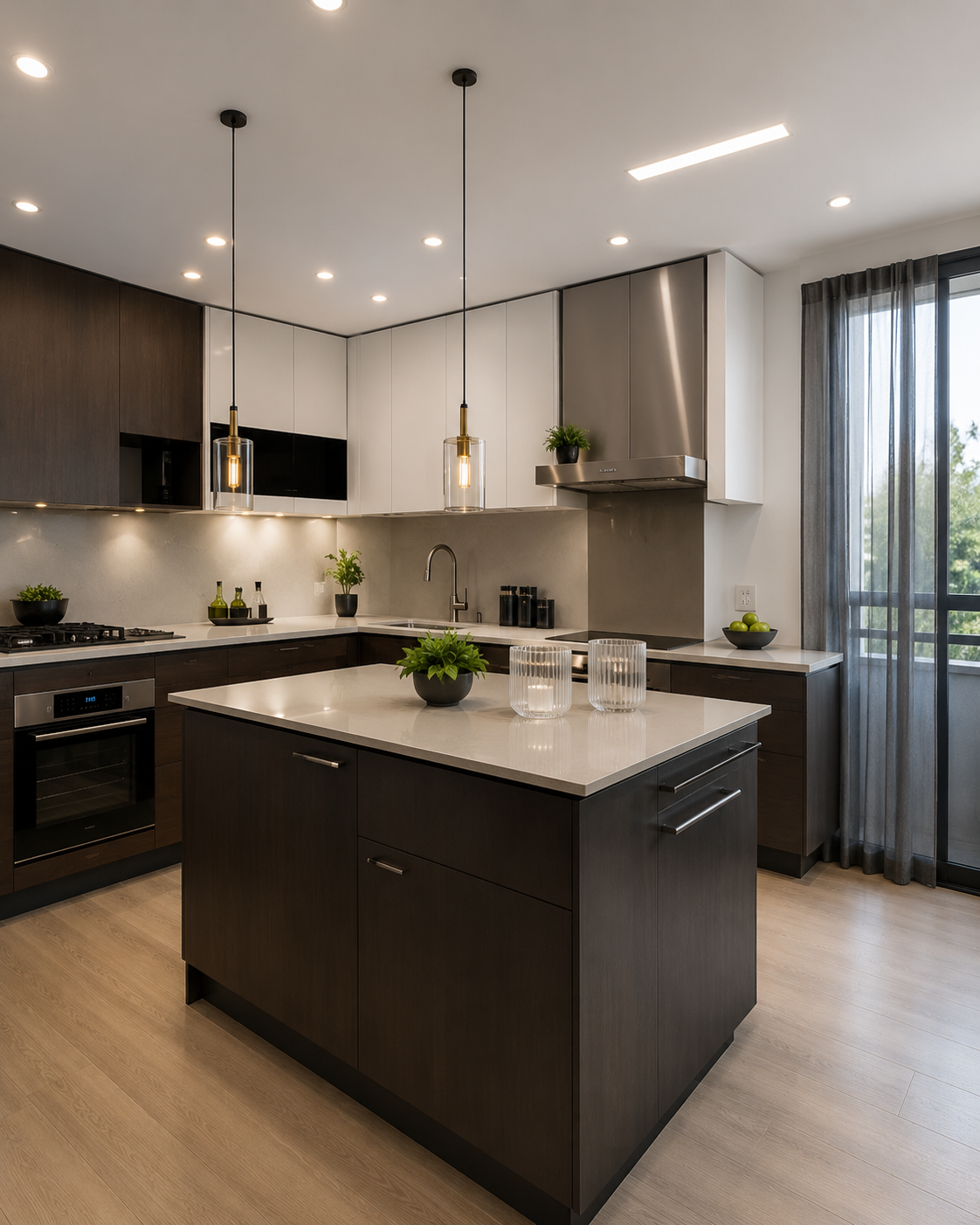 Resultado final de una cocina remodelada
