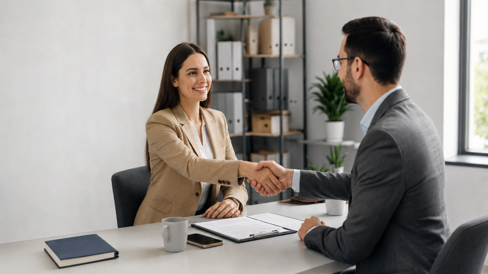 Profesionales durante una reunión de selección de personal